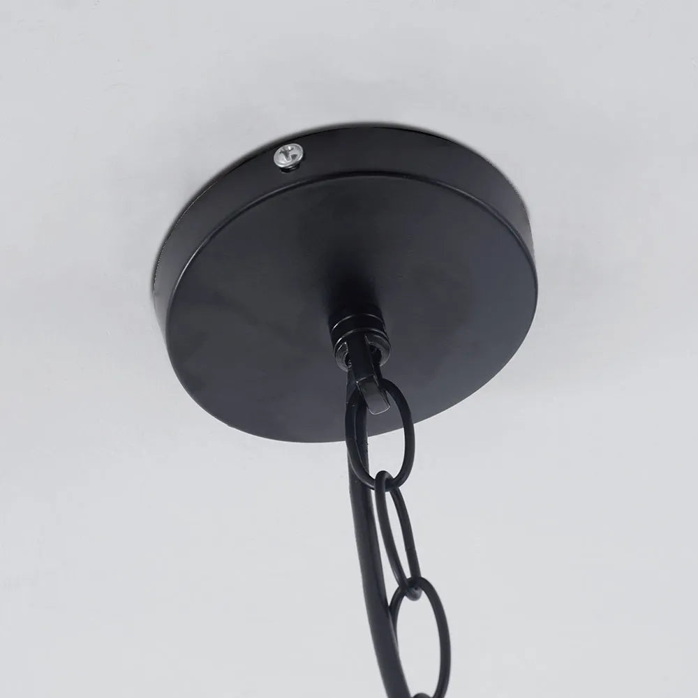 Suspension en métal rustique, design vintage industriel, douille E27, réglable, plafonnier pour cuisine et salle à manger | Sansoti
