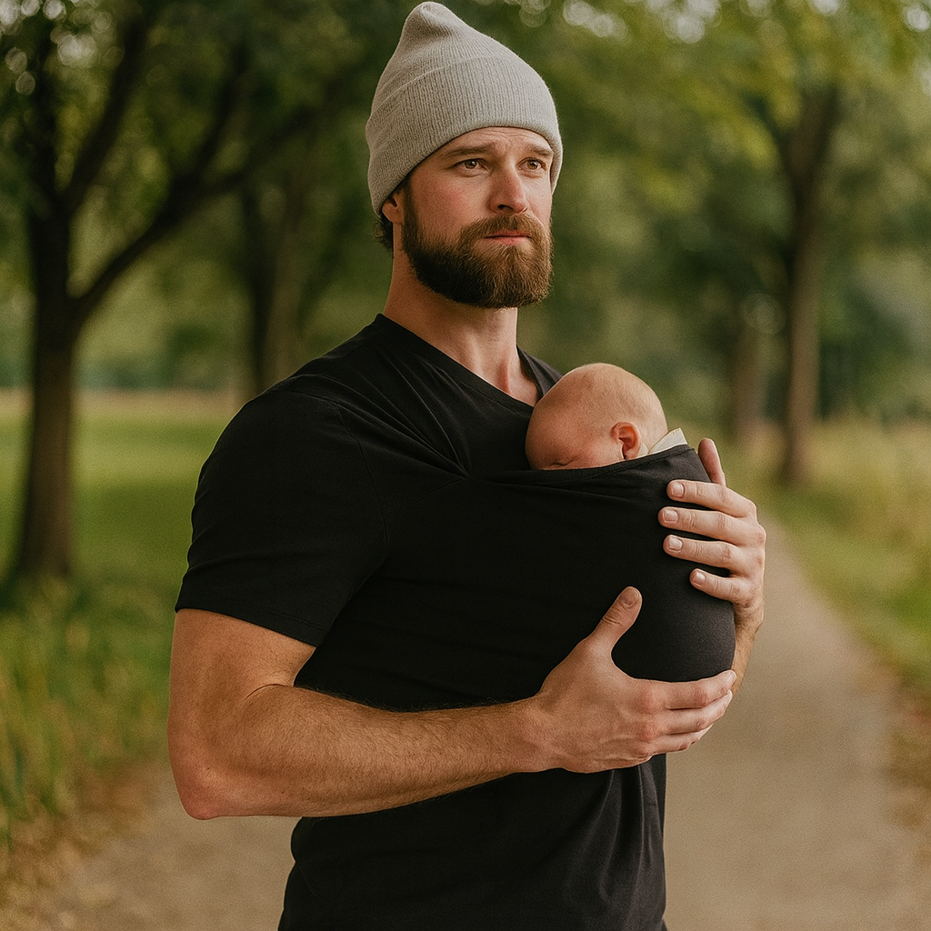 Draagshirt Baby Elastisch Kangoeroe Ouders Pasgeboren Huidcontact Nieuw | Sansoti