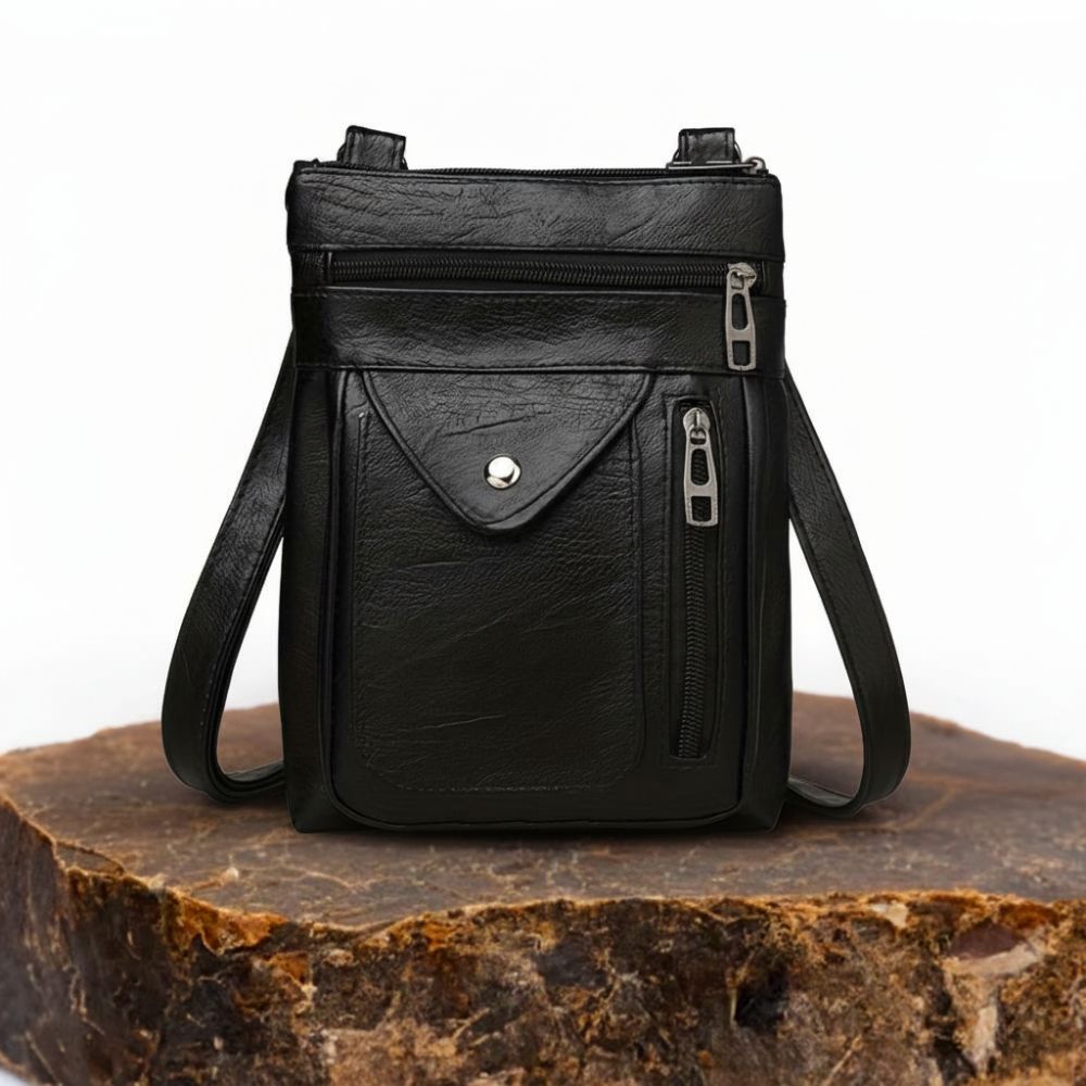 Vintage Schoudertas Retro Crossbody Kunstleer Dames Compacte Handtas Verstelbare Riem Casual Stijl Dagelijks | Sansoti