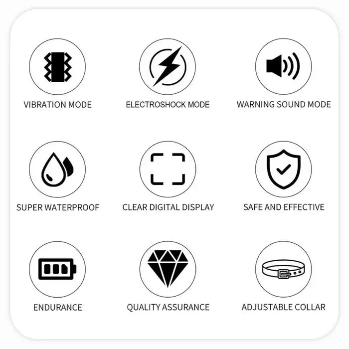 Smart Dog Training Collar with Touchscreen Control Adjustable Waterproof for Small and Large Dogs | Sansoti