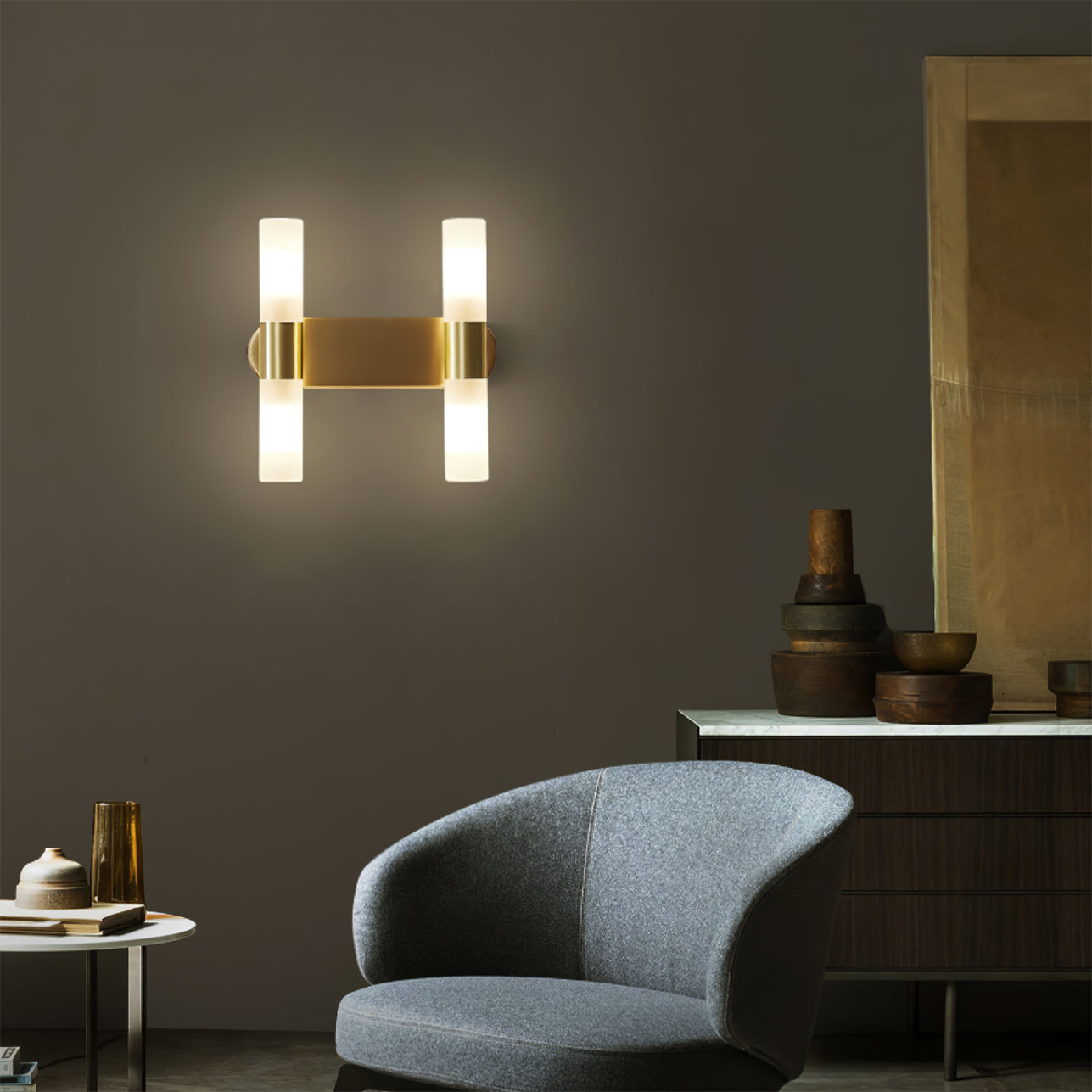 Wandlamp met G9-fitting en acryl kap – moderne binnenverlichting in design A, B of C | Sansoti