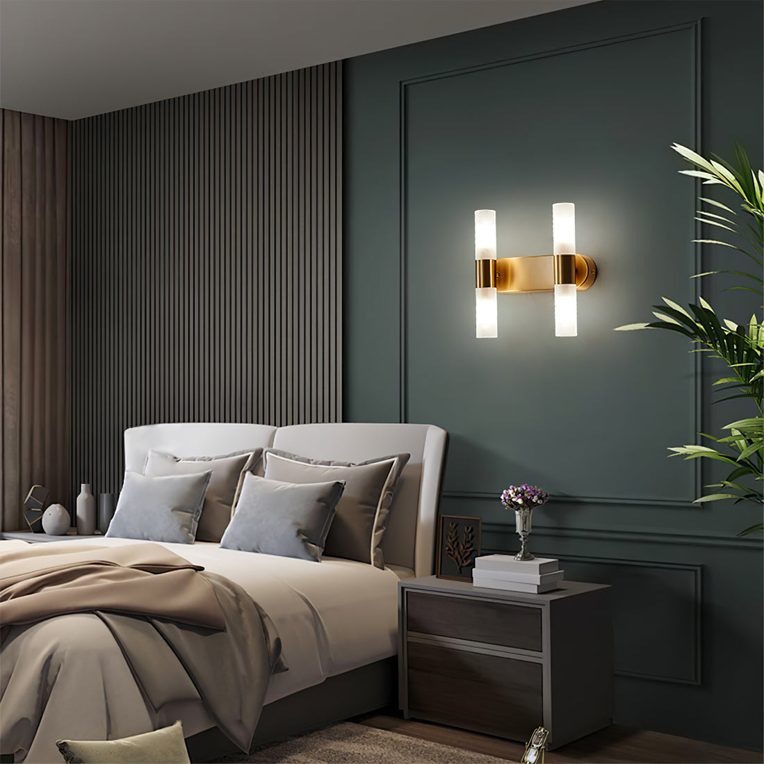 Wandlamp met G9-fitting en acryl kap – moderne binnenverlichting in design A, B of C | Sansoti