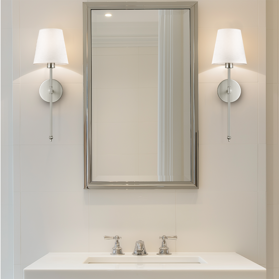 Applique murale sans perçage Sans fil 2 pièces Télécommande Dimmable Température de couleur réglable | Restfield
