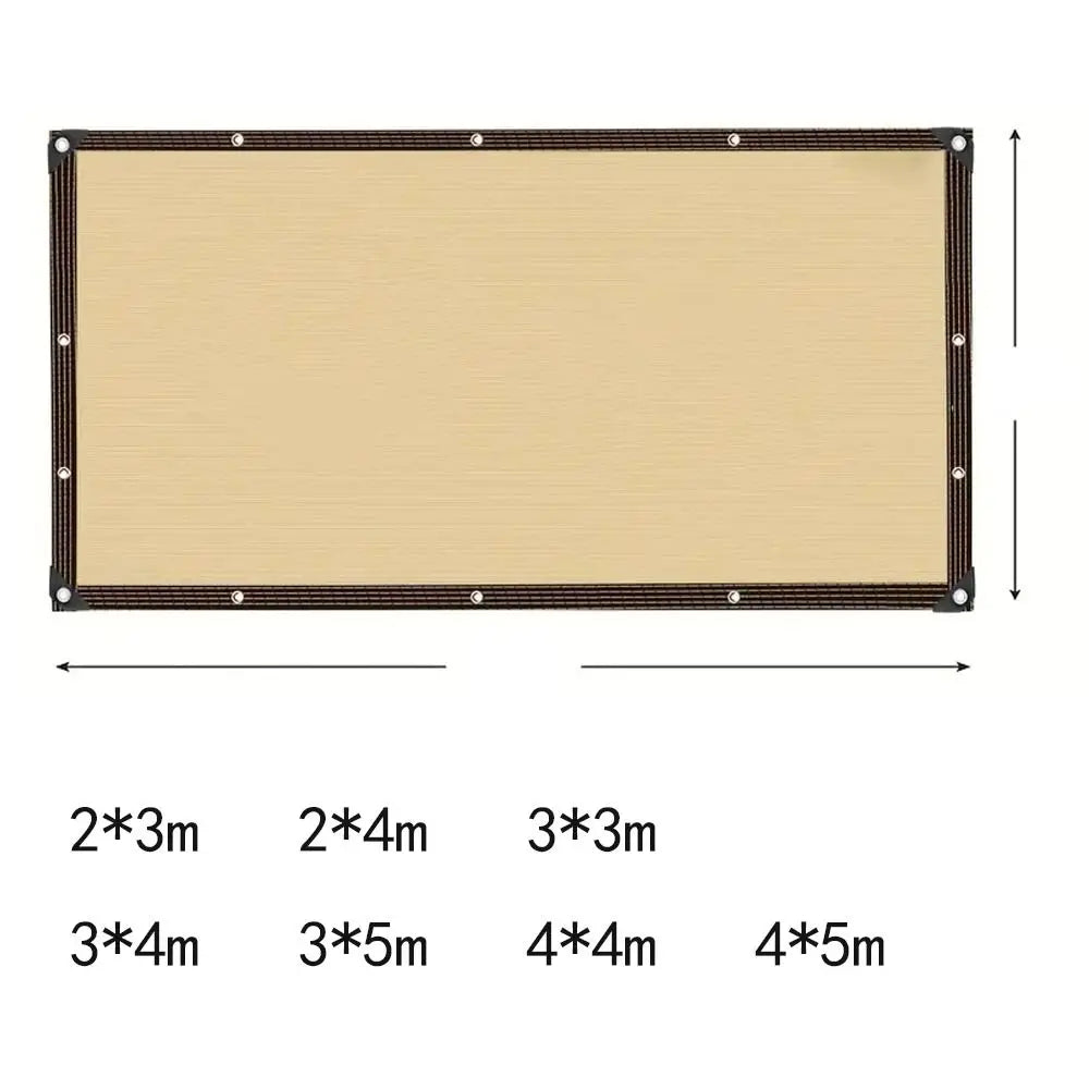 Schaduwdoek Tuin 90% UV-Bescherming HDPE Luchtdoorlatend Schaduwnet Terras Balkon Kas Robuust Zonnescherm Luifel Buiten | Sansoti
