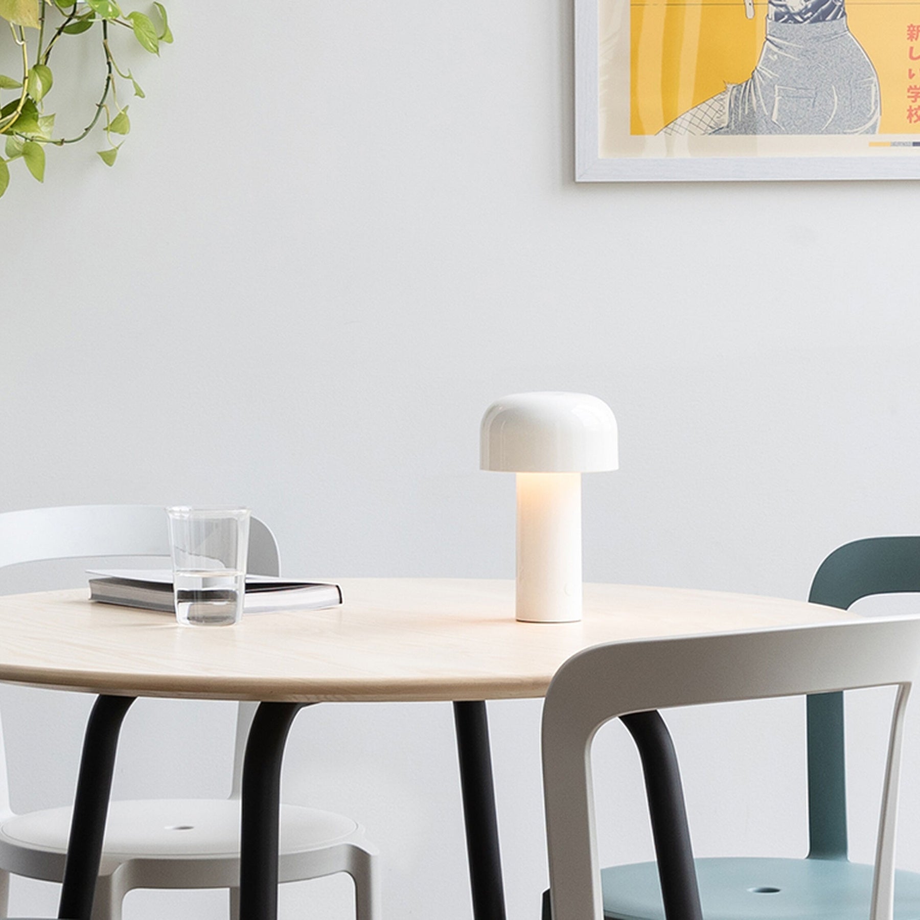 Draadloze Oplaadbare LED Tafellamp met Geïntegreerde LED & Touch Dimfunctie | Sansoti