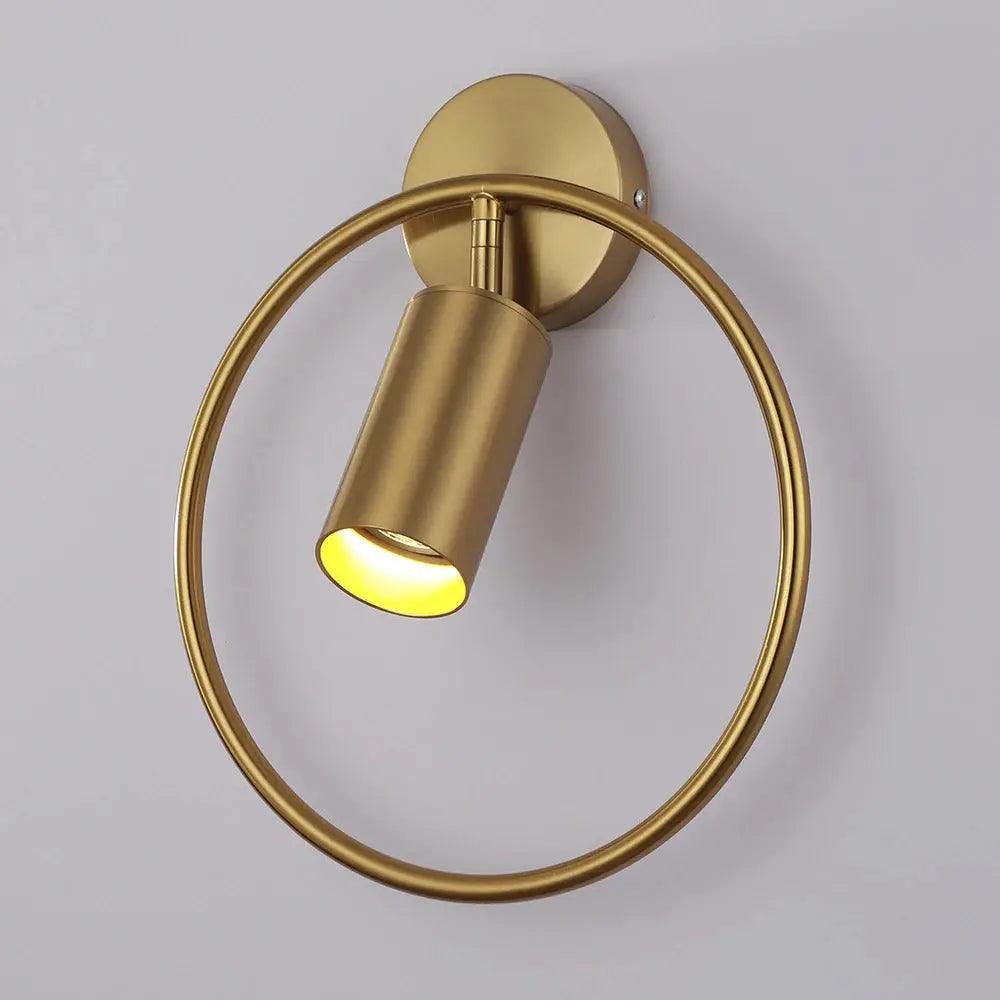 Moderne Wandlamp met Verstelbare Lampenkap – Zwart & Goud | Sansoti
