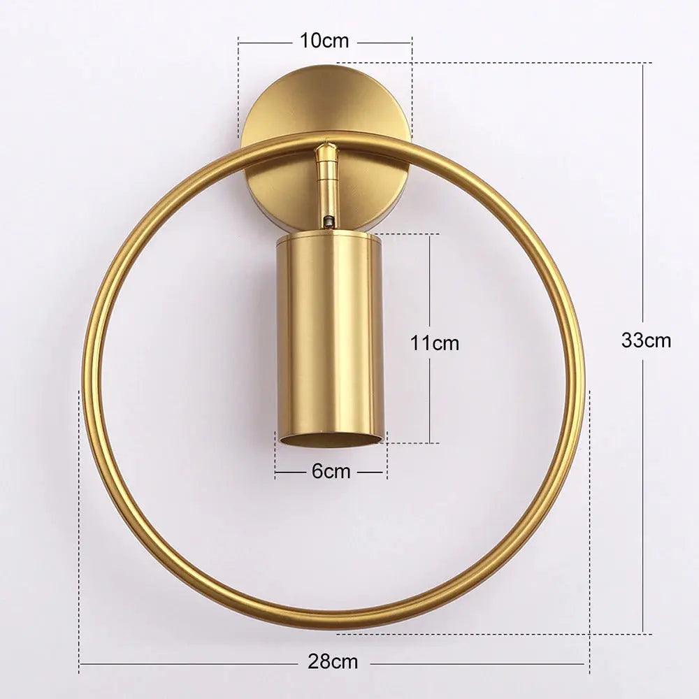 Moderne Wandlamp met Verstelbare Lampenkap – Zwart & Goud | Sansoti