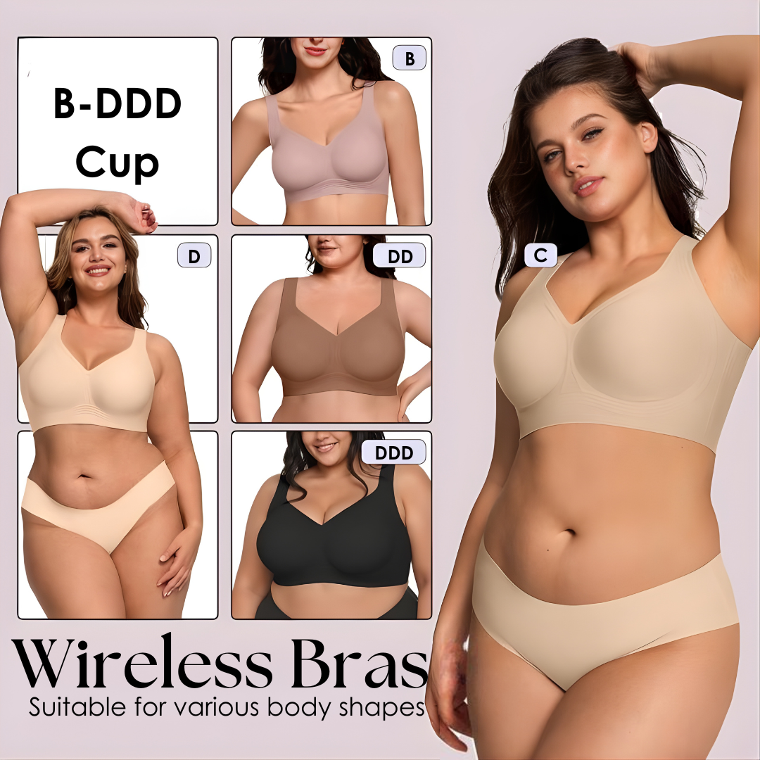Draadloze Beha met 4-Laags Gelstrip | Naadloos Comfort | Sansoti