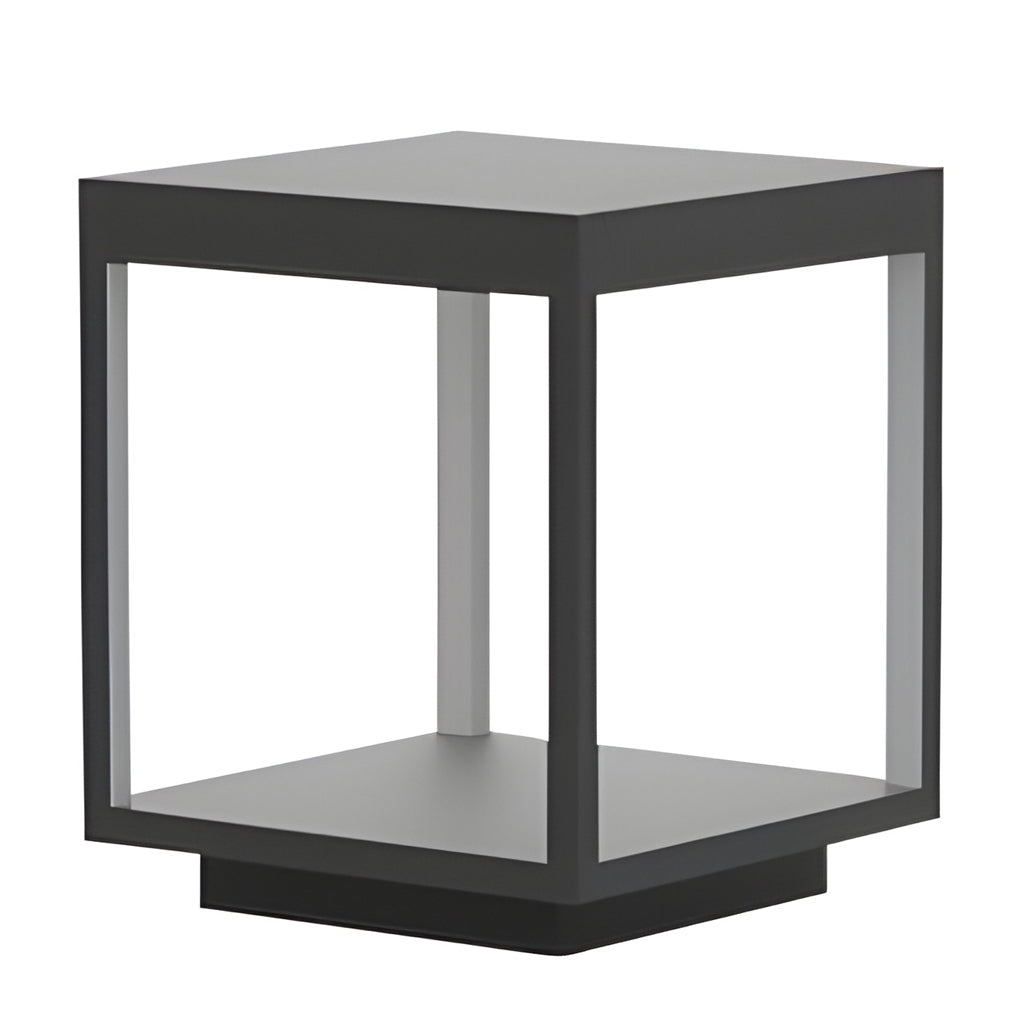 LED outdoor lamp for pole modern stainless steel IP54 warm white open frame design garden lighting wall decoration rechargeable | Sansoti