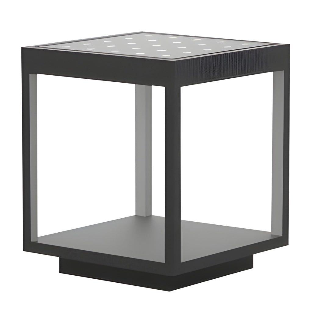 LED outdoor lamp for pole modern stainless steel IP54 warm white open frame design garden lighting wall decoration rechargeable | Sansoti