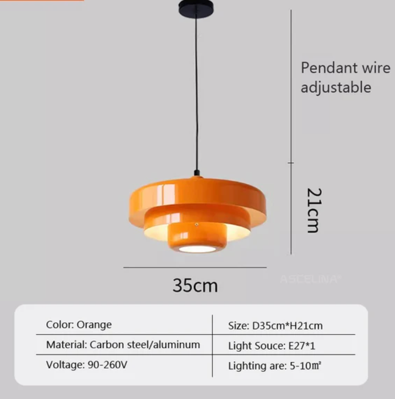 Retro Hanglamp met Metalen Kap - Moderne Industriële Verlichting | Sansoti