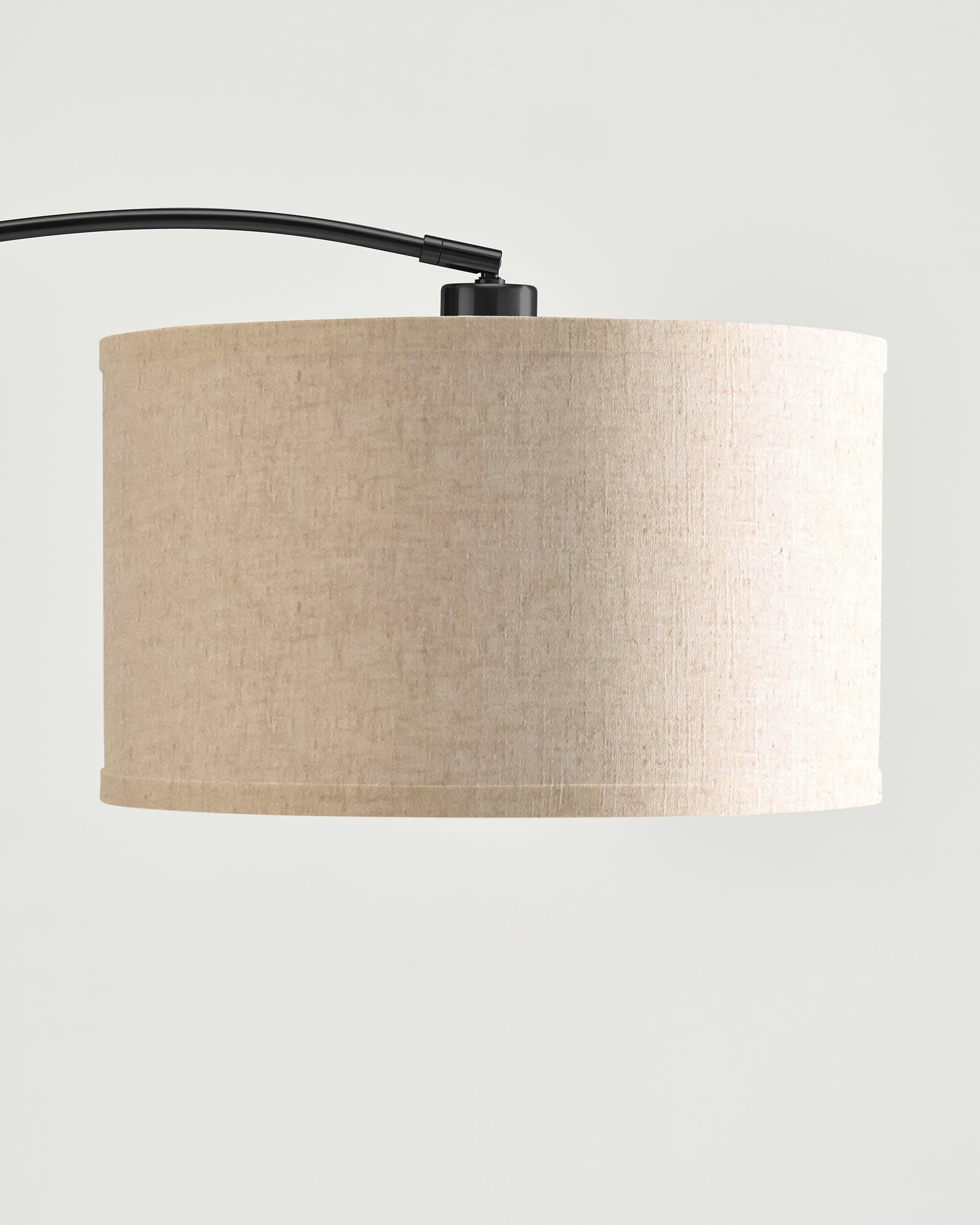 Bogenleuchte Stehleuchte Mit Marmorfuß Messing Schwarz 193cm Modern LED | Restfield