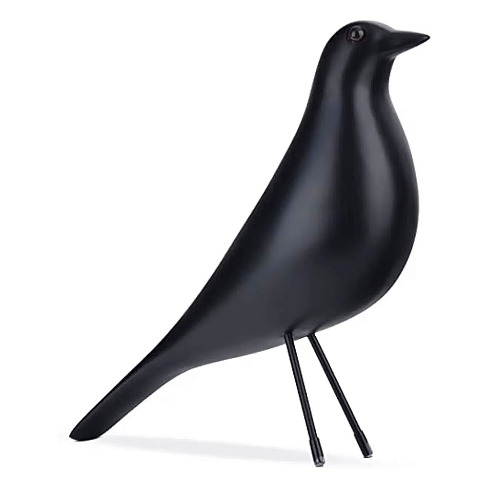Skandinavische Vogelfigur aus Keramik in Weiß oder Schwarz für Schrank, Fensterbank, Tisch und Innendekoration | Sansoti