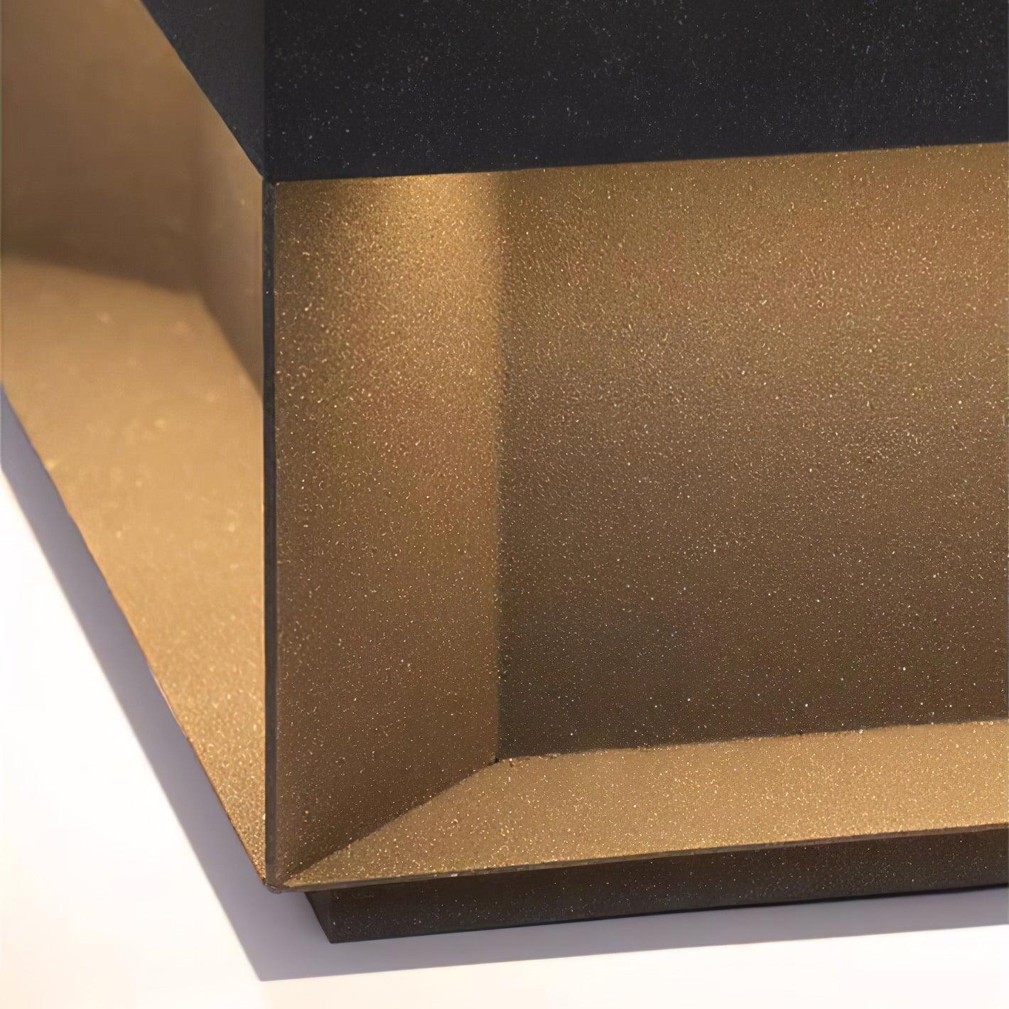Buiten Tuinlamp Vierkant — Waterdicht IP65 Sokkel Verlichting Zwart Metaal & Matglas — 20×20×10 cm / 30×30×15 cm / 40×40×20 cm / 50×50×35 cm — Solarpaneel of Netaansluiting — 3000K/4000K/6000K — Oprit, Terras, Pad & Hek | Sansoti