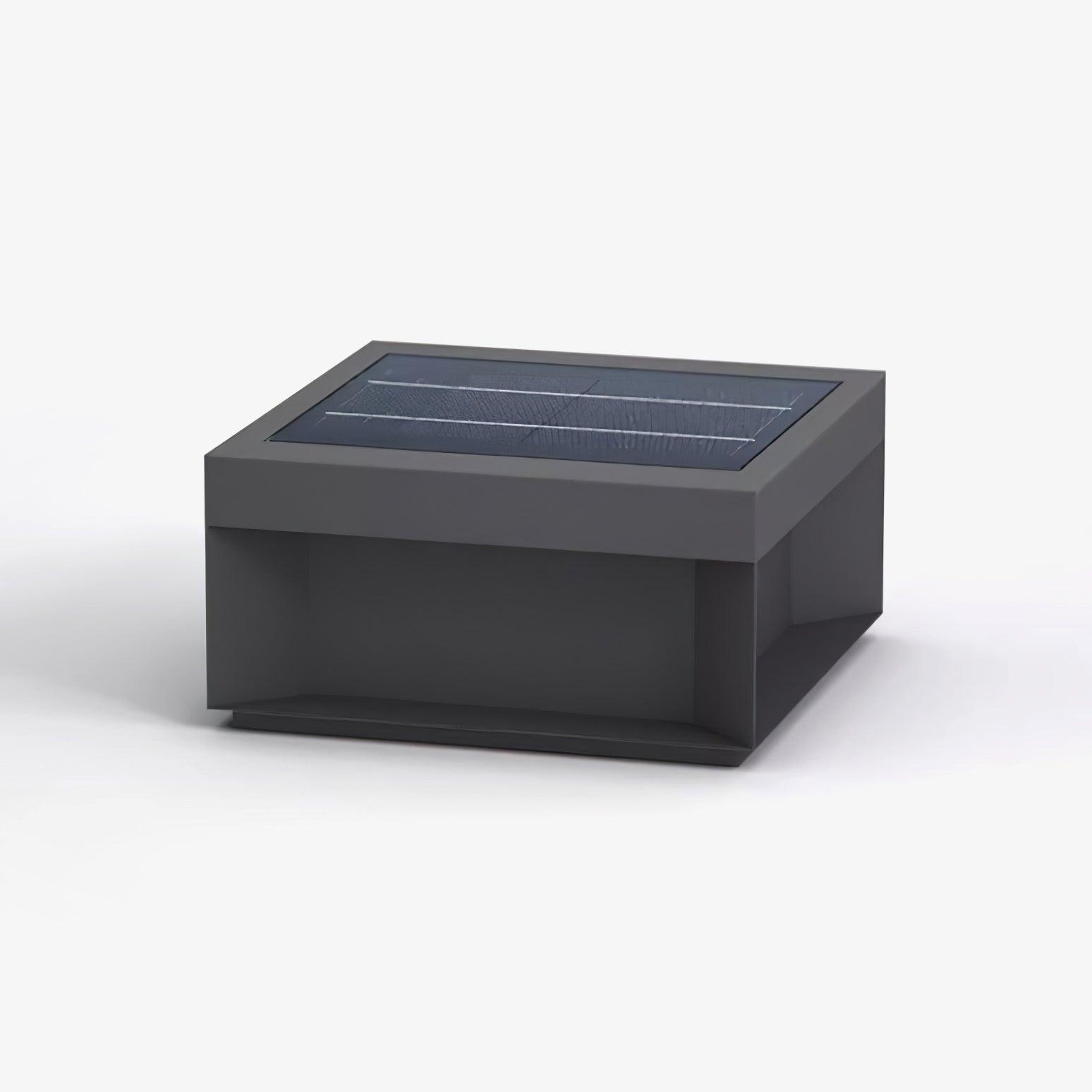 Solar Garden Post Light Modern IP65 Black Aluminum Path Lighting Waterproof for Garden Driveway Terrace | Sansoti