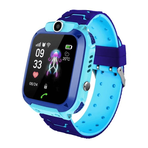 Montre Connectée Enfant avec Suivi LBS et Design Étanche pour Enfants Rose Bleu | Sansoti