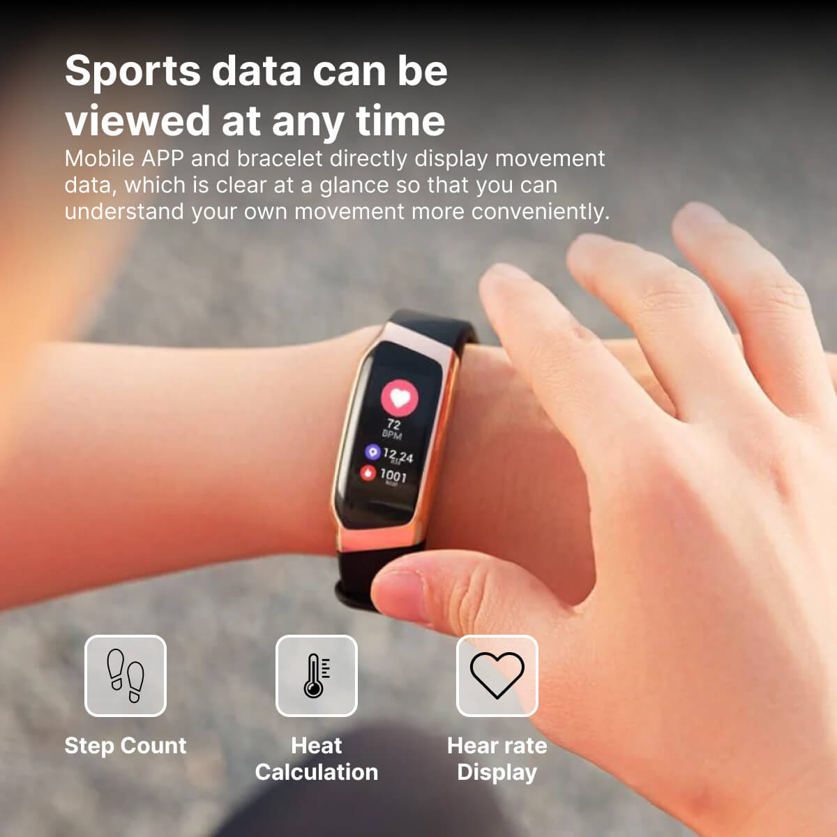 Slimme Fitness Tracker met Hartslagmeter en Bloeddrukfunctie - 24/7 Gezondheidsmonitoring & Sporttracking | Sansoti