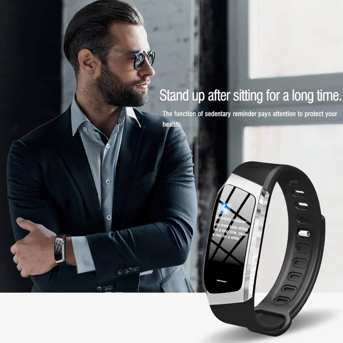 Slimme Fitness Tracker met Hartslagmeter en Bloeddrukfunctie - 24/7 Gezondheidsmonitoring & Sporttracking | Sansoti