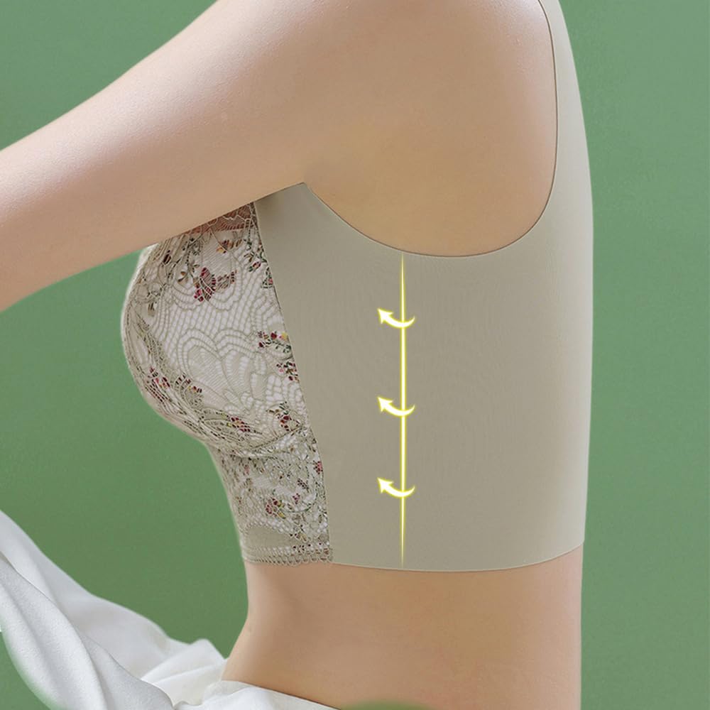 Full-Coverage BH Naadloos Extra Ondersteuning Elastisch Damesondergoed Zwart Beige Dagelijks Comfort | Sansoti