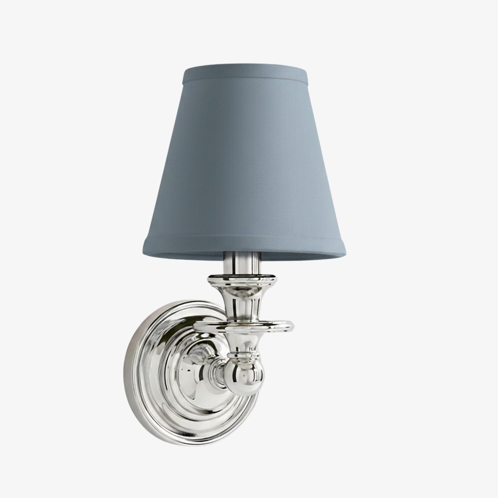 Wandlamp met stoffen kap en zwanenhalsarm – smeedijzeren armatuur met verstelbare leeslamp | Sansoti