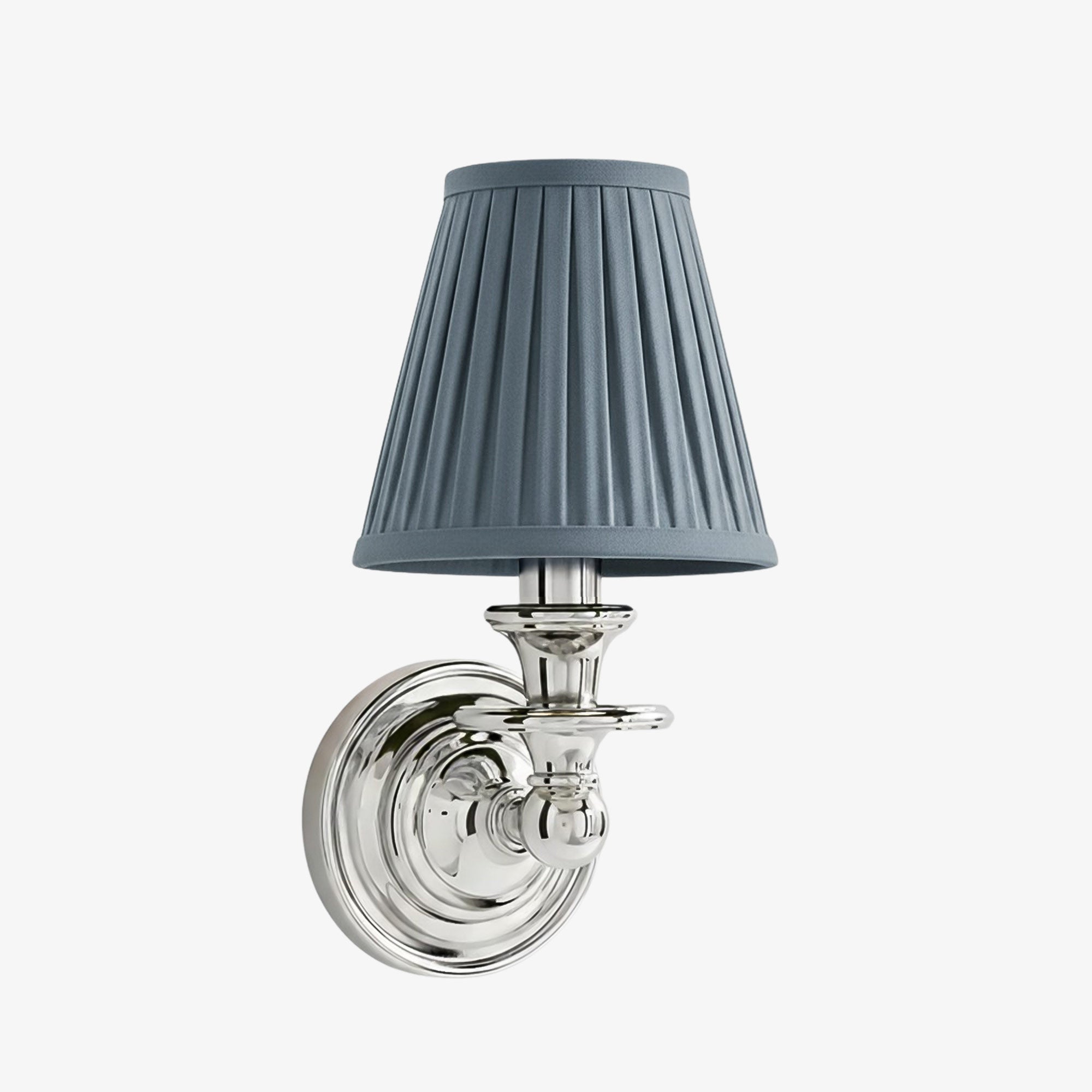 Wandlamp met stoffen kap en zwanenhalsarm – smeedijzeren armatuur met verstelbare leeslamp | Sansoti