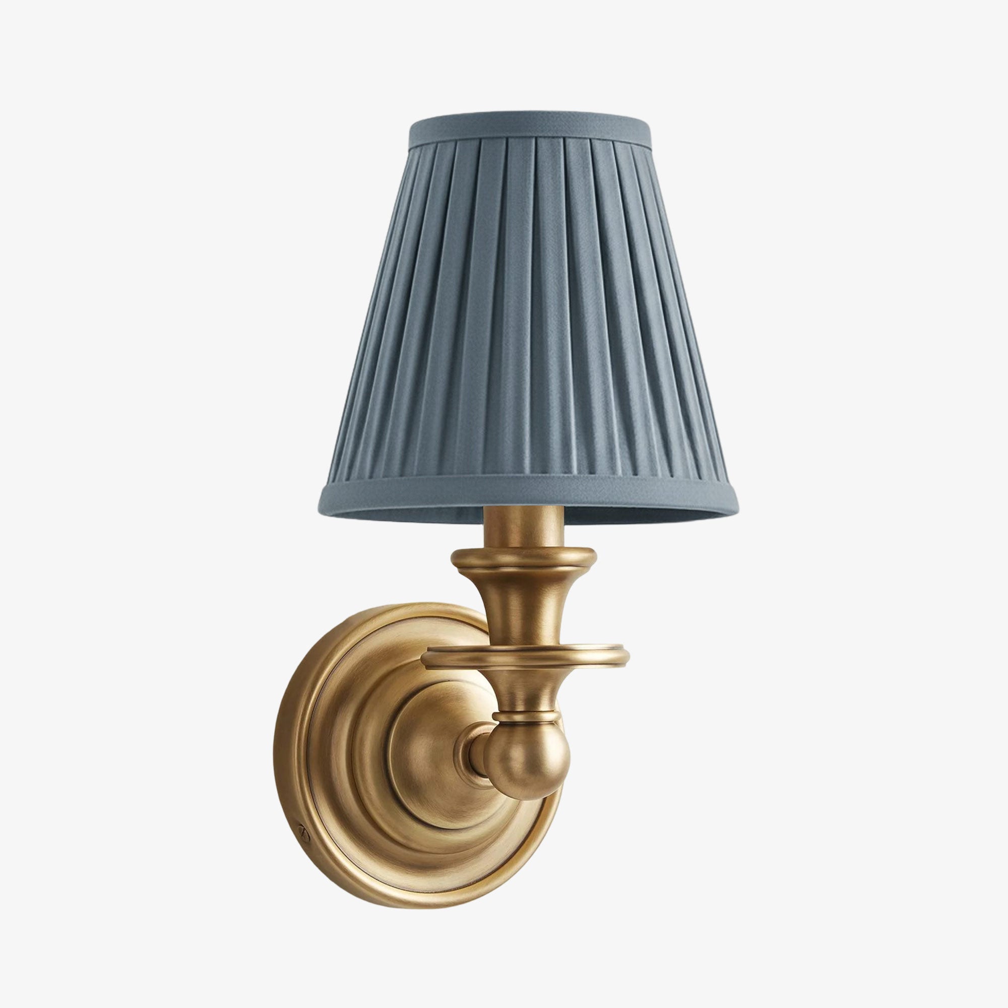 Wandlamp met stoffen kap en zwanenhalsarm – smeedijzeren armatuur met verstelbare leeslamp | Sansoti