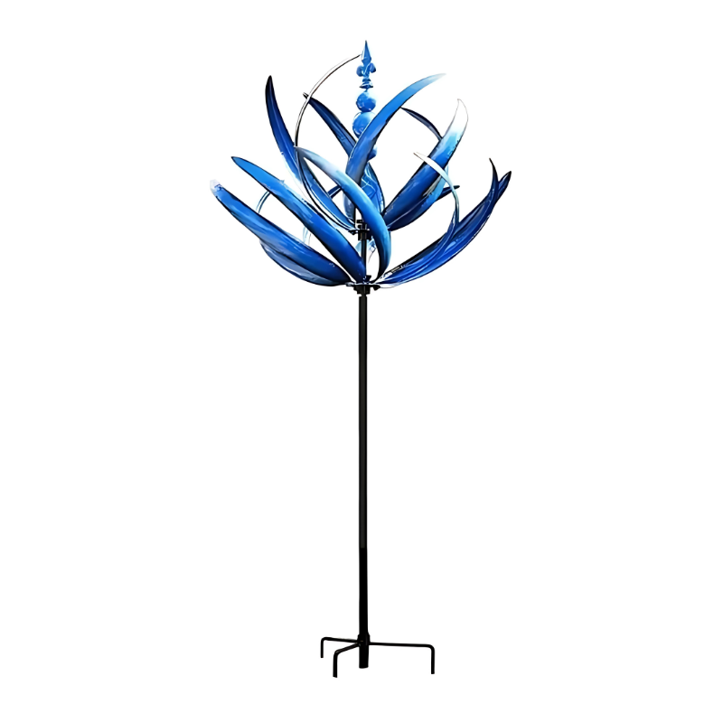 Dekoratives Windspiel für den Garten – Drehendes Metall-Gartenornament mit Reflektion | Restfield