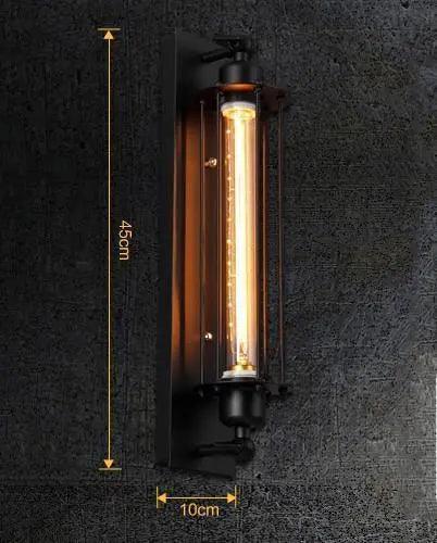 Industriële Vintage Wandlamp met Metalen Armatuur – Retro Verlichting voor Woonkamer, Slaapkamer & Kantoor | Sansoti