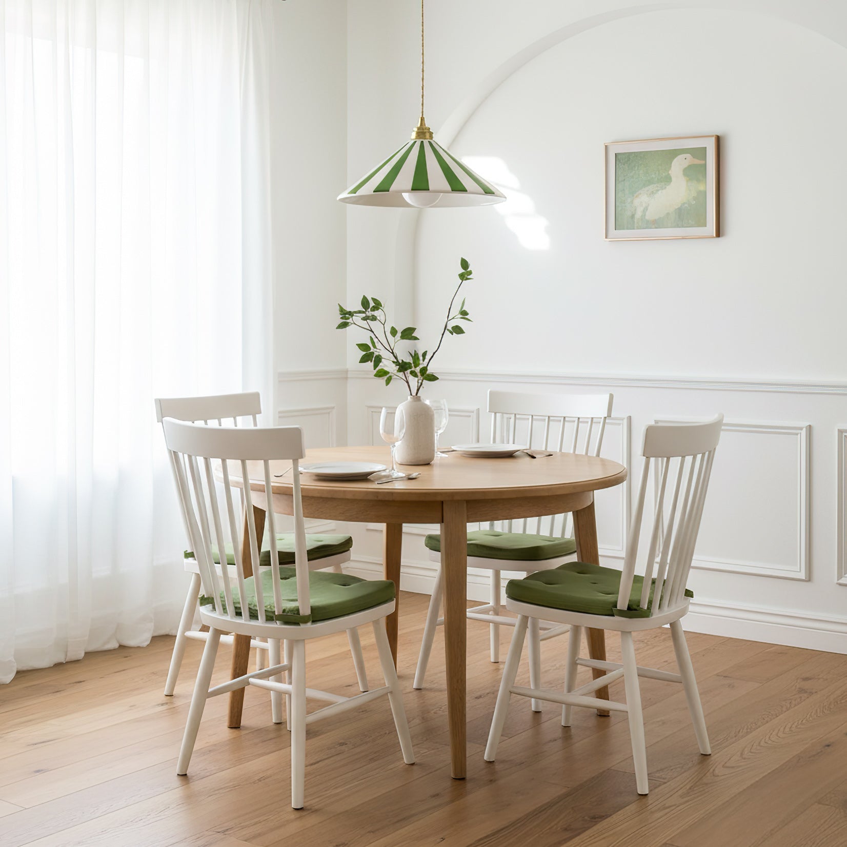 Gestreepte Glazen Hanglamp met Messing Fitting – Dopamine Kleuren Hangende Verlichting voor Keuken Eetkamer | Sansoti