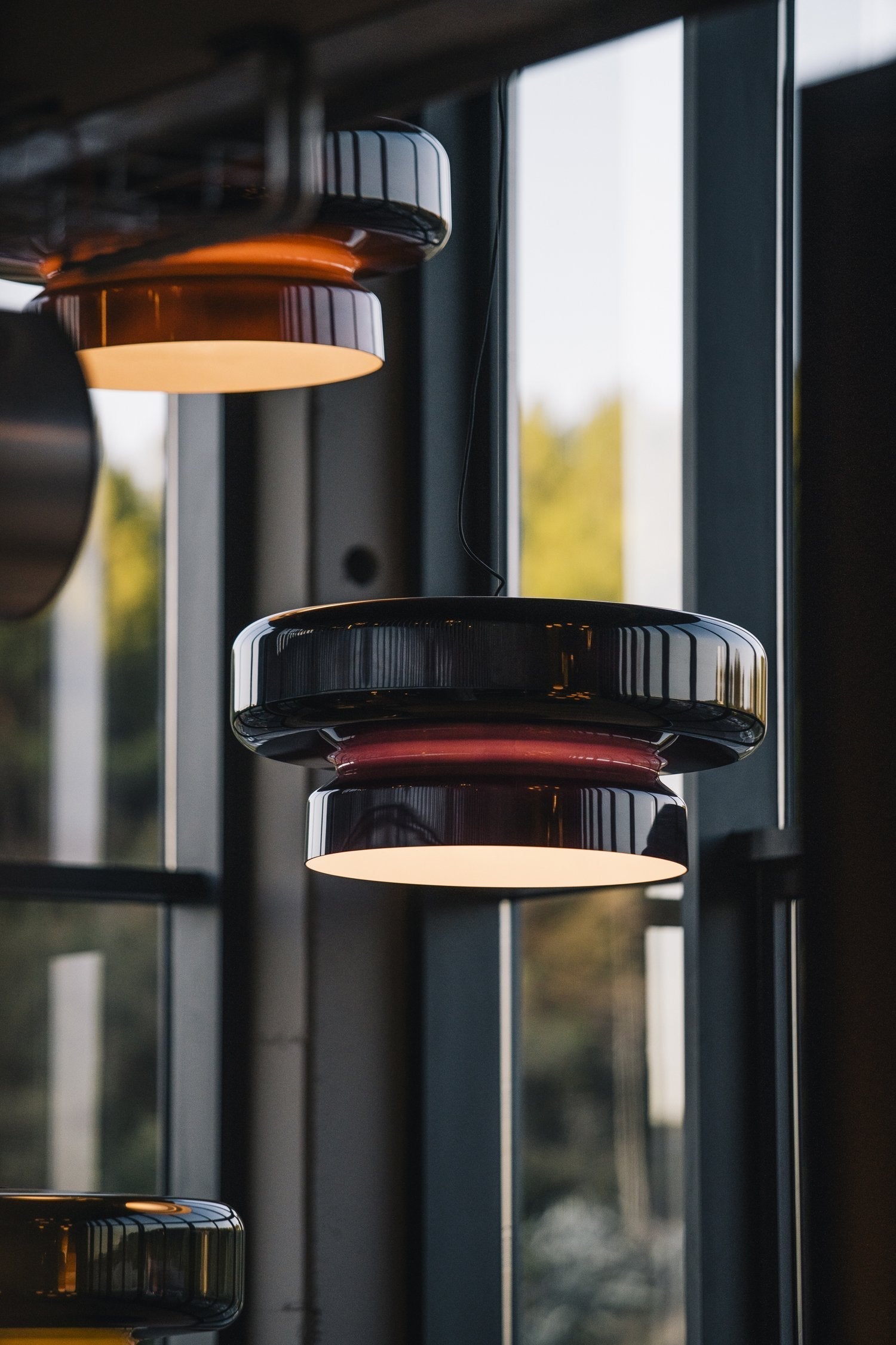 Hanglamp Glas Metaal LED Retro Bruin Eettafel Woonkamer Verstelbaar Snoer Design Verlichting Modern Interieur | Sansoti