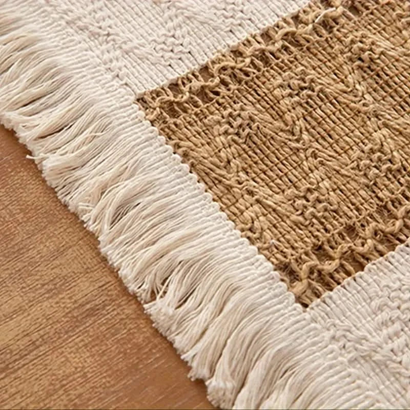 Bohemian-Tischset, Tischsets, hitzebeständig, warmer Sandton, Naturtöne, Tischschutz, Esstisch, Dinner-Atmosphäre | Sansoti