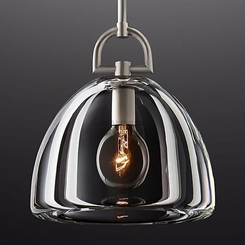 Suspension en verre en forme de dôme, laiton, E26, réglable, éclairage de salle à manger et de cuisine, design moderne à intensité variable, 7-14 pouces | Sansoti