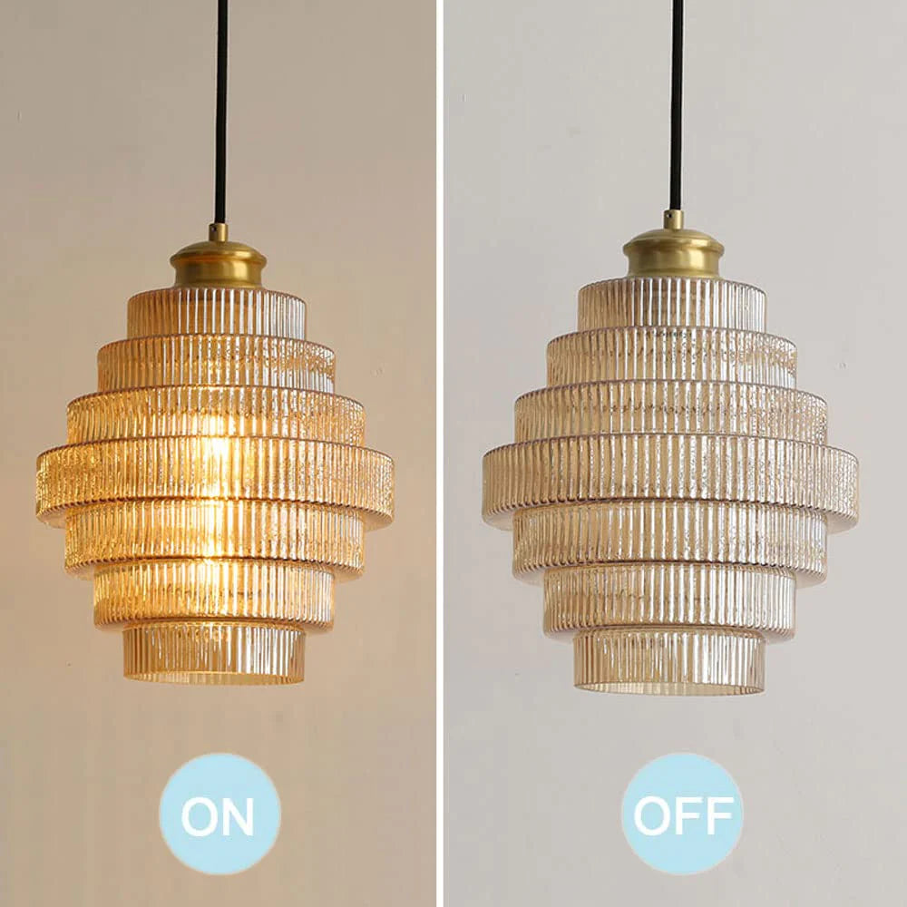 Glazen Hanglamp met Metalen Flessendesign E27 Fitting Diameter 22cm voor Keuken Eetkamer Woonkamer Verlichting | Sansoti