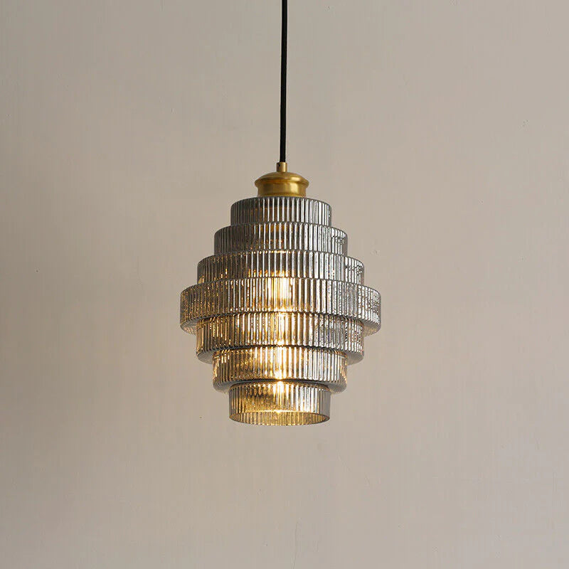 Glazen Hanglamp met Metalen Flessendesign E27 Fitting Diameter 22cm voor Keuken Eetkamer Woonkamer Verlichting | Sansoti