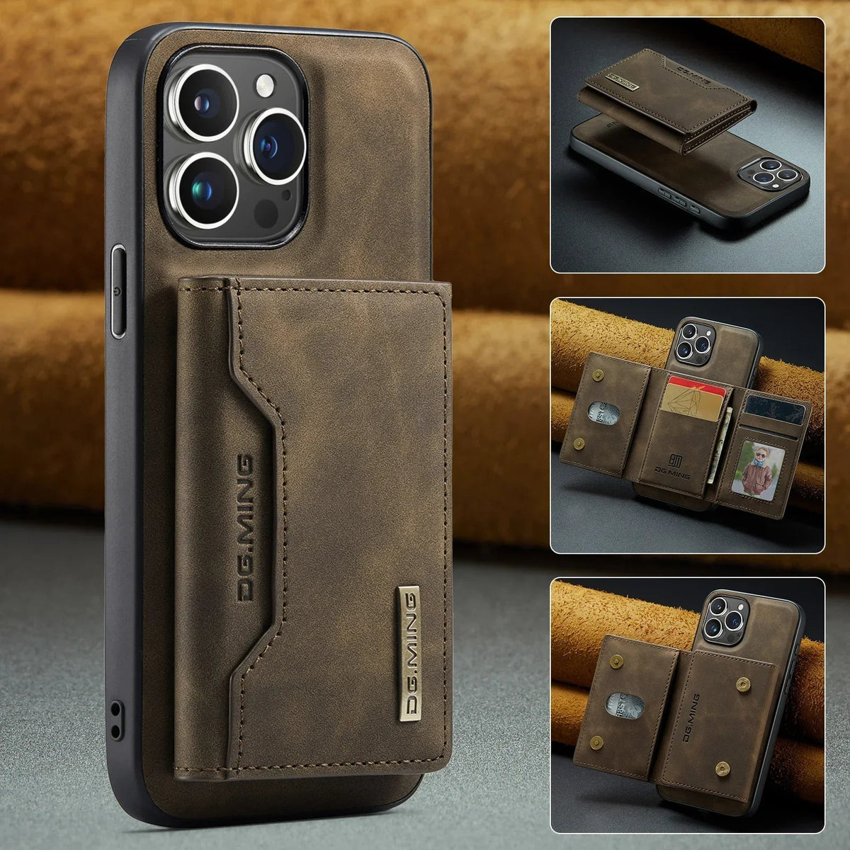 Magnetische iPhone Portemonnee Hoes met Kaarthouder en Standaard Functie voor Bescherming en Comfort | Sansoti