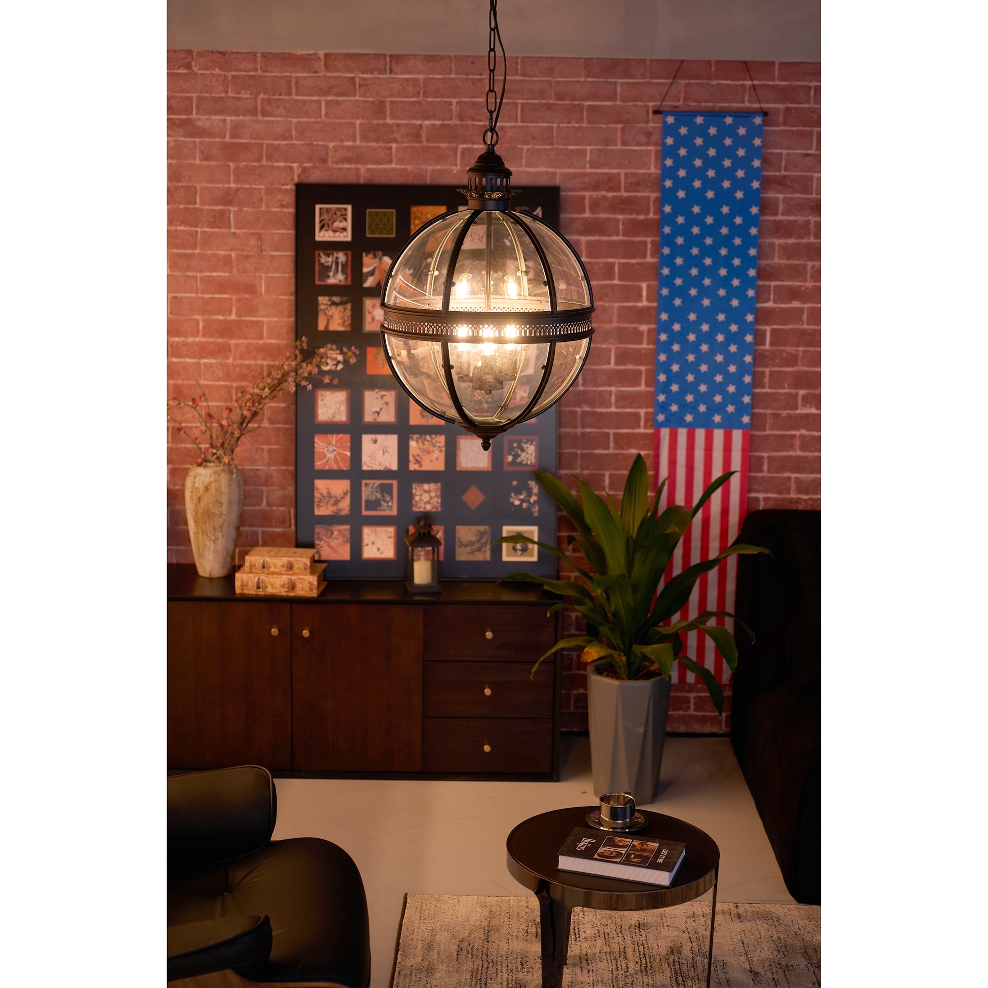 Suspension Baroque Avec Abat-Jours En Verre Et Finition Dorée – Lustre Design Luxe 3 Lumières | Restfield