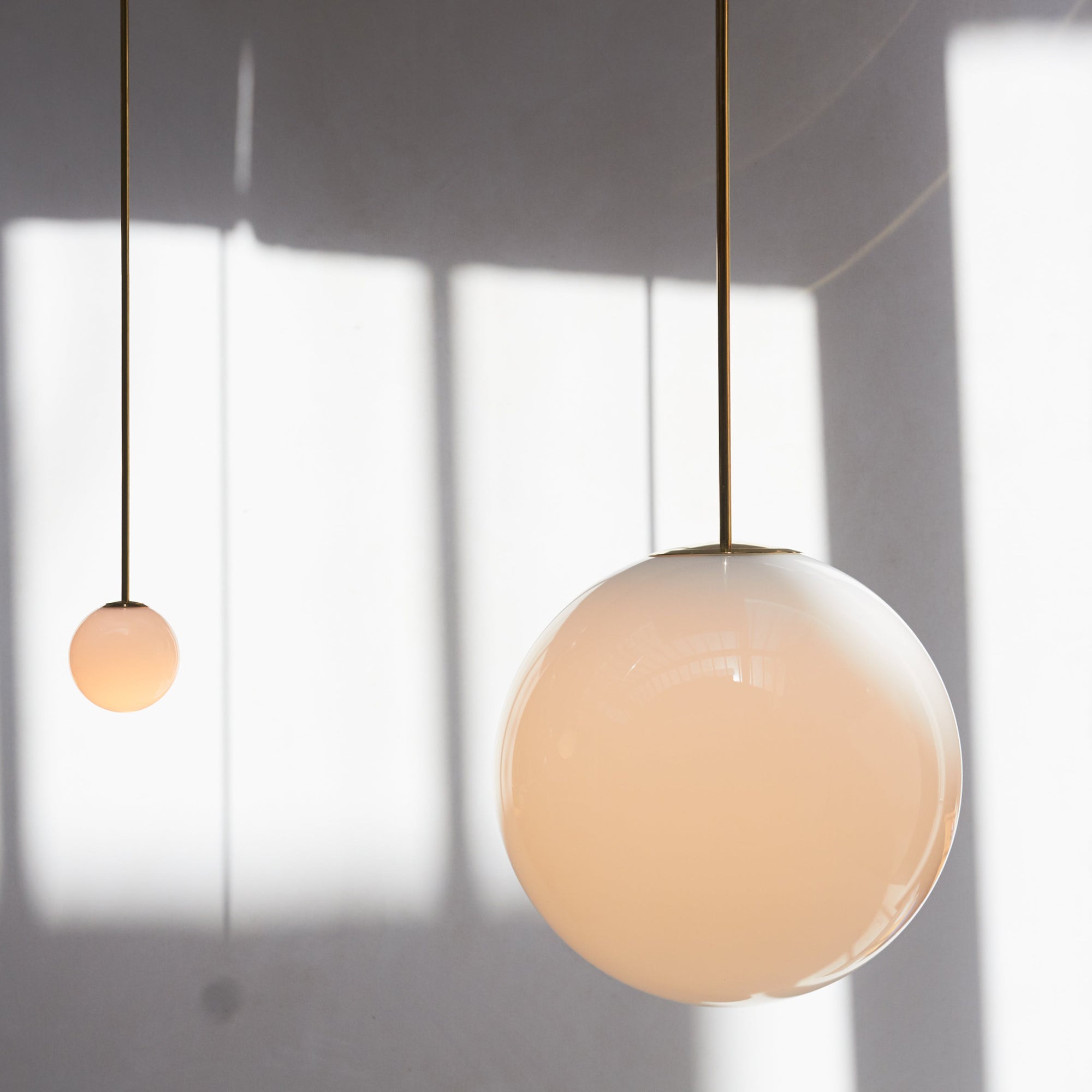 Hängelampe Messing Milchglas Decke Minimalistisch Modern Skandinavisch Flur Esstisch Nachttisch | Restfield