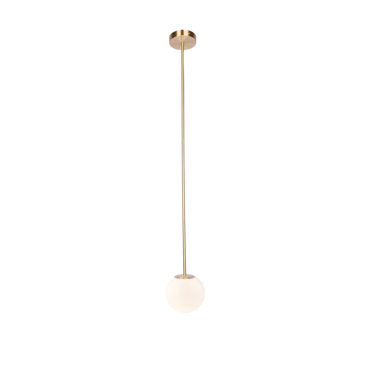 Hängelampe Messing Milchglas Decke Minimalistisch Modern Skandinavisch Flur Esstisch Nachttisch | Restfield