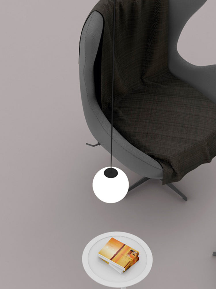 Architecturale Hanglamp met Opaal Glas — Messing of Zwart — Ø9-30cm — 100-200cm Hoogte | Sansoti