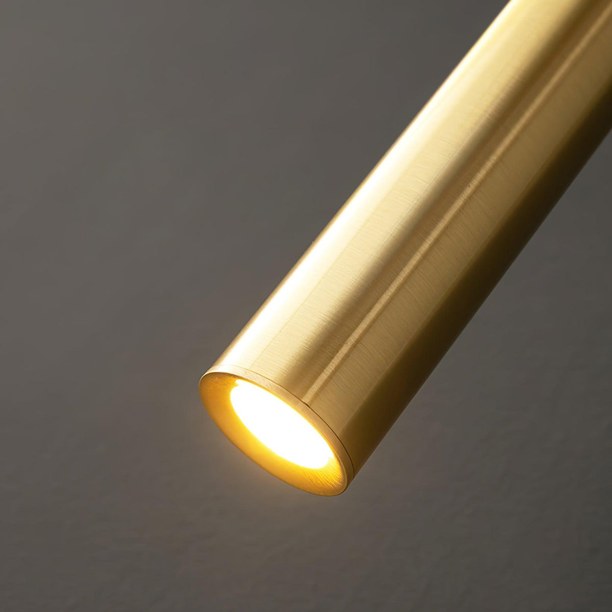 Minimalist Brass Wall Lamp LED Linear Design Scandinavian Modern Interior Ambient Lighting Living Room | Sansoti
