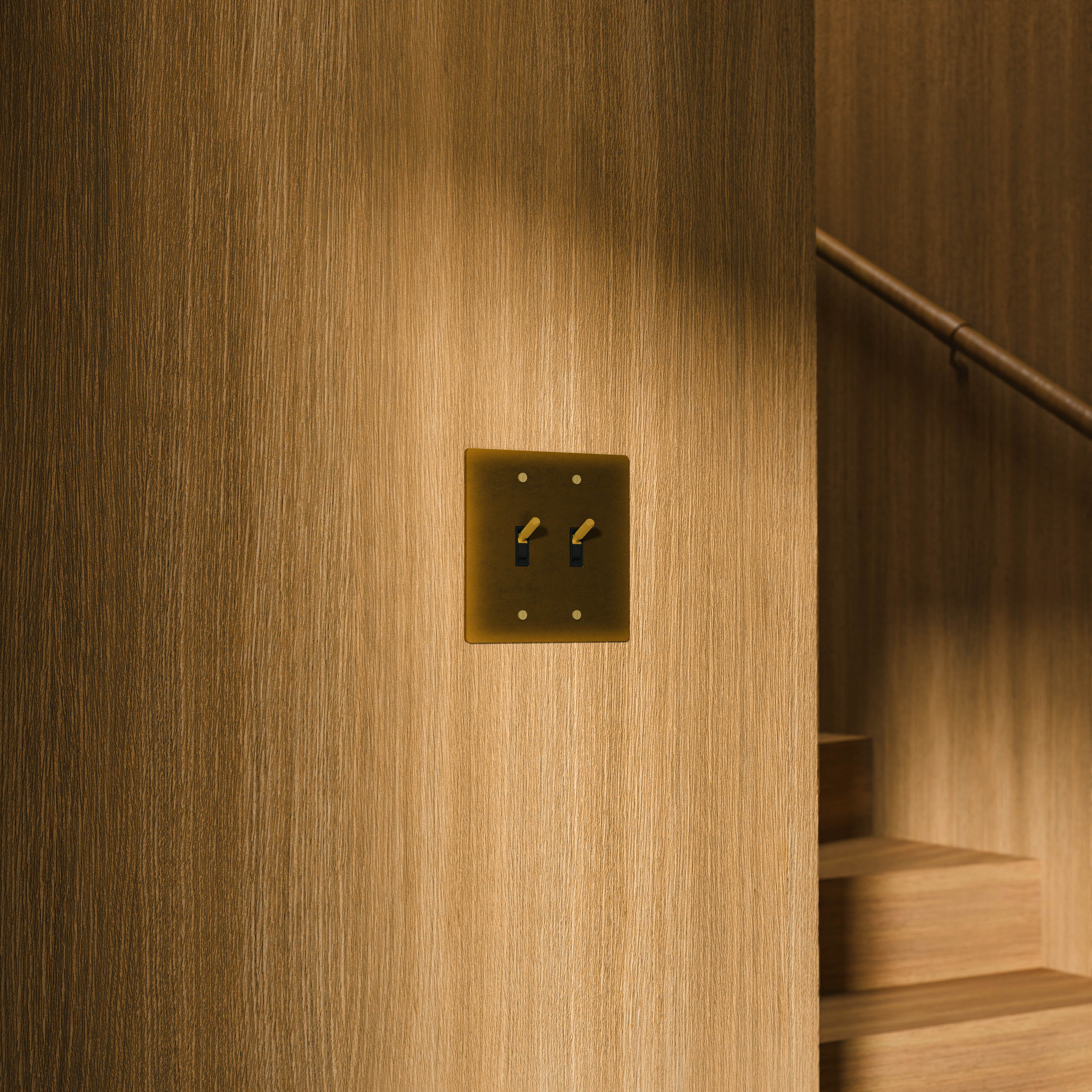Luxe Messing Tuimelschakelaar Met Minimalistisch Design En Hoogwaardige Afwerking | Sansoti