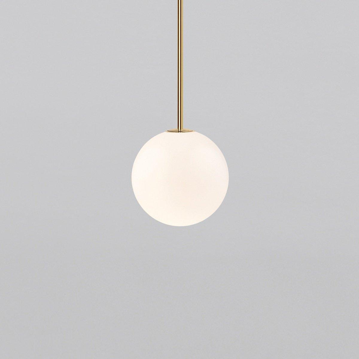 Hängelampe Messing Milchglas Decke Minimalistisch Modern Skandinavisch Flur Esstisch Nachttisch | Restfield