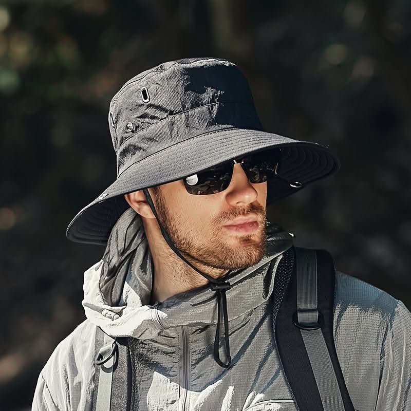 Atmender Sonnenhut mit breiter Krempe und UV-Schutz für Outdoor-Aktivitäten und Reisen | Sansoti