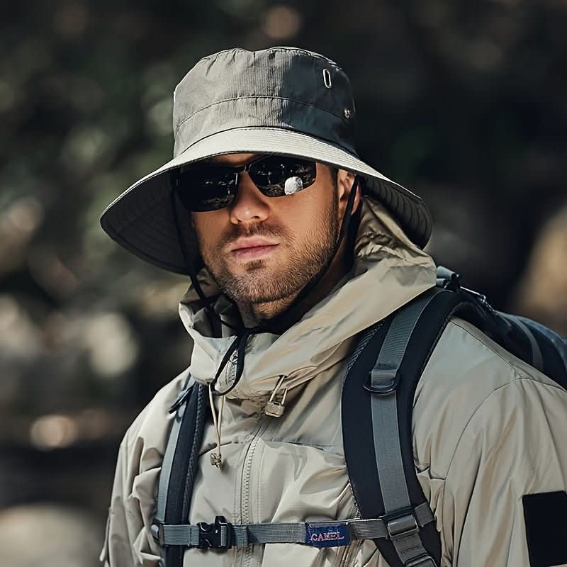 Atmender Sonnenhut mit breiter Krempe und UV-Schutz für Outdoor-Aktivitäten und Reisen | Sansoti