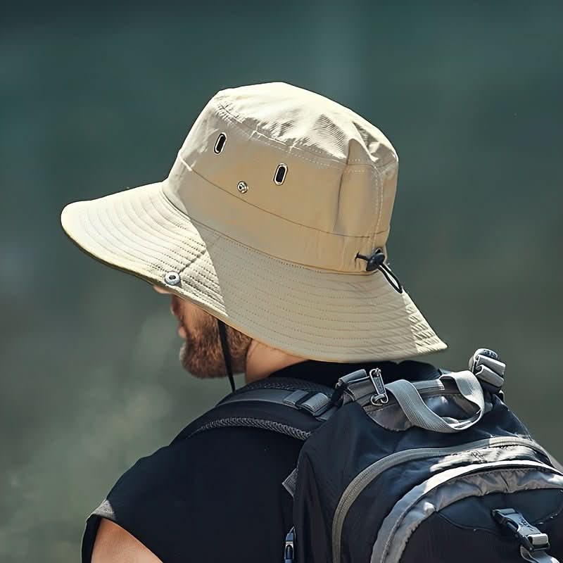 Atmender Sonnenhut mit breiter Krempe und UV-Schutz für Outdoor-Aktivitäten und Reisen | Sansoti