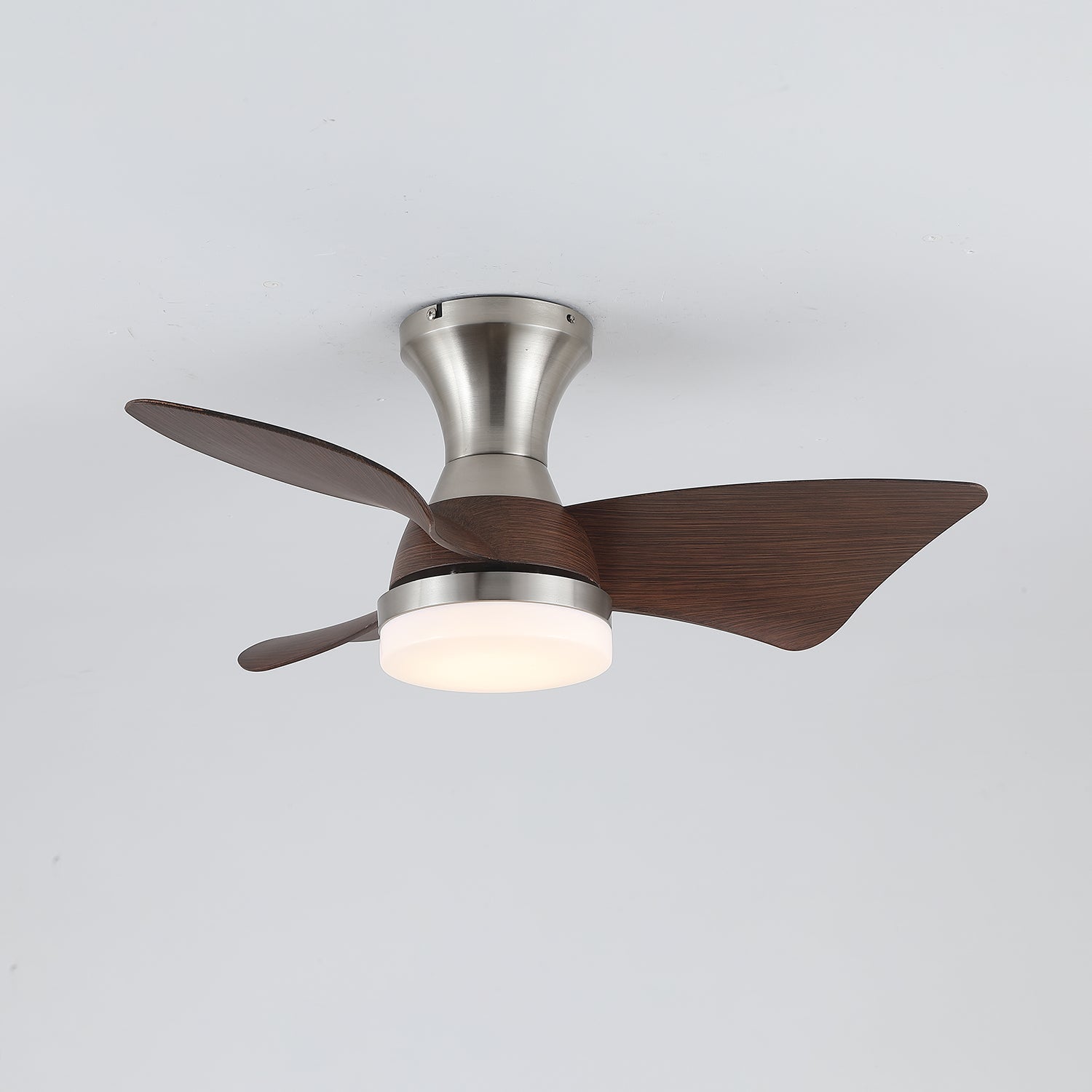 Moderne Plafondventilator met Verlichting – Houtnerf – Ø55 cm – Afstandsbediening – 6 Snelheden | Sansoti