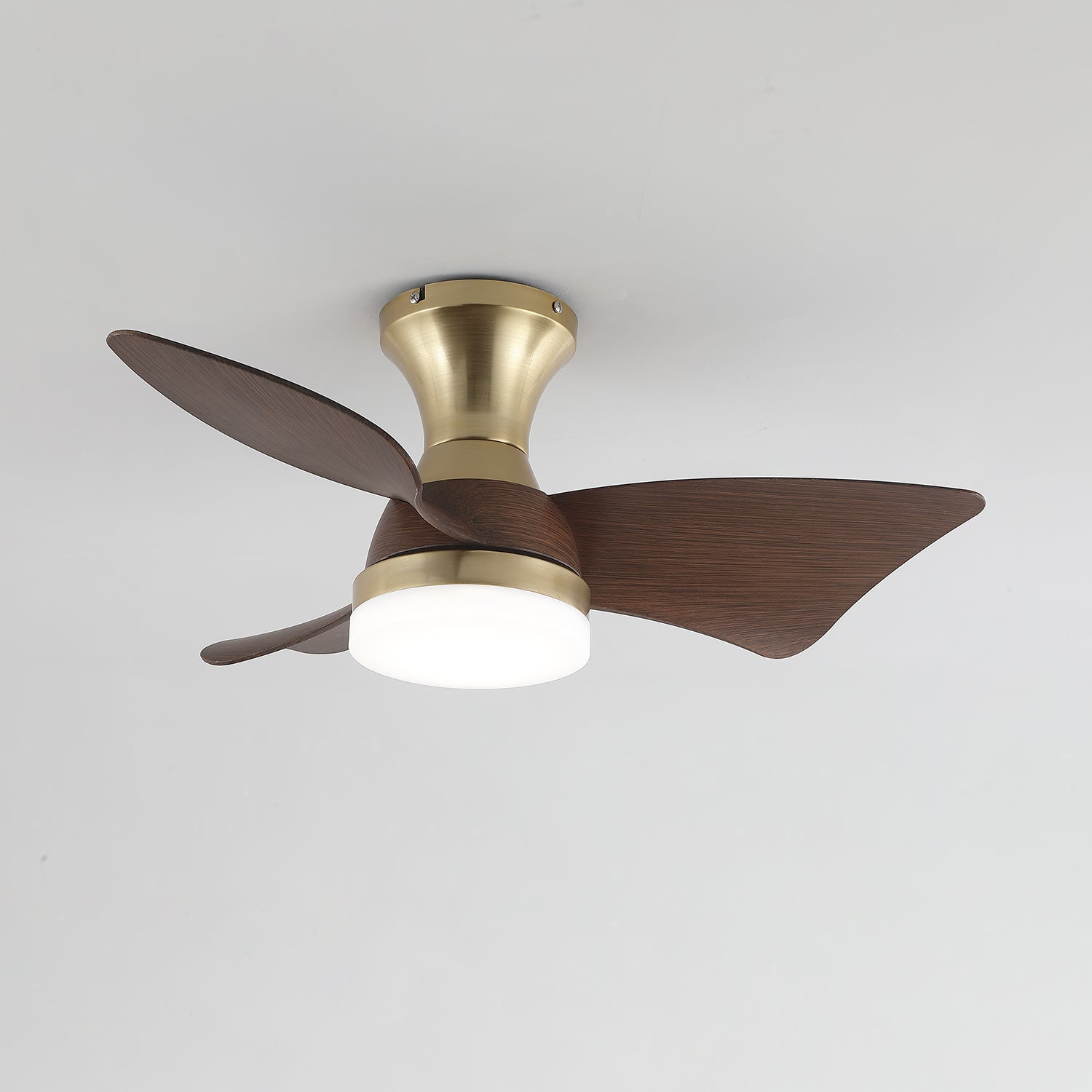 Moderne Plafondventilator met Verlichting – Houtnerf – Ø55 cm – Afstandsbediening – 6 Snelheden | Sansoti