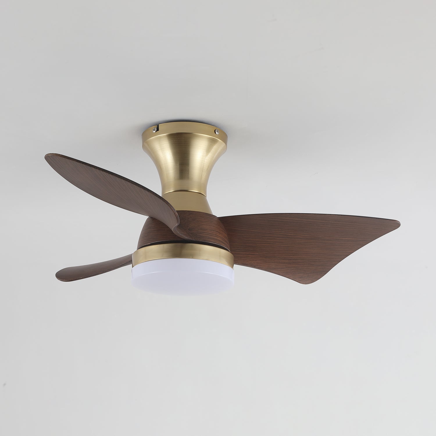 Moderne Plafondventilator met Verlichting – Houtnerf – Ø55 cm – Afstandsbediening – 6 Snelheden | Sansoti