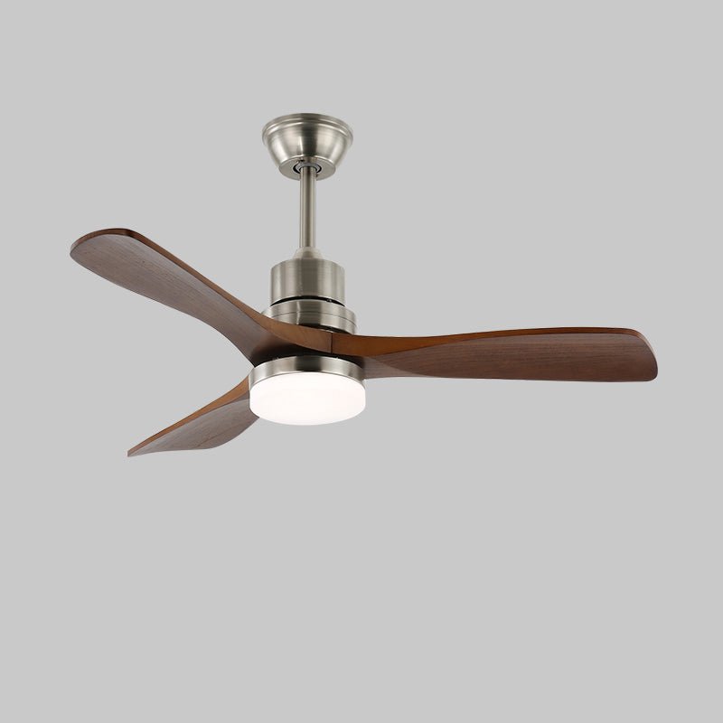 Plafondventilator met Verlichting en 6 Snelheden – Scandinavisch Design in Natuurlijke Houtafwerking | Sansoti