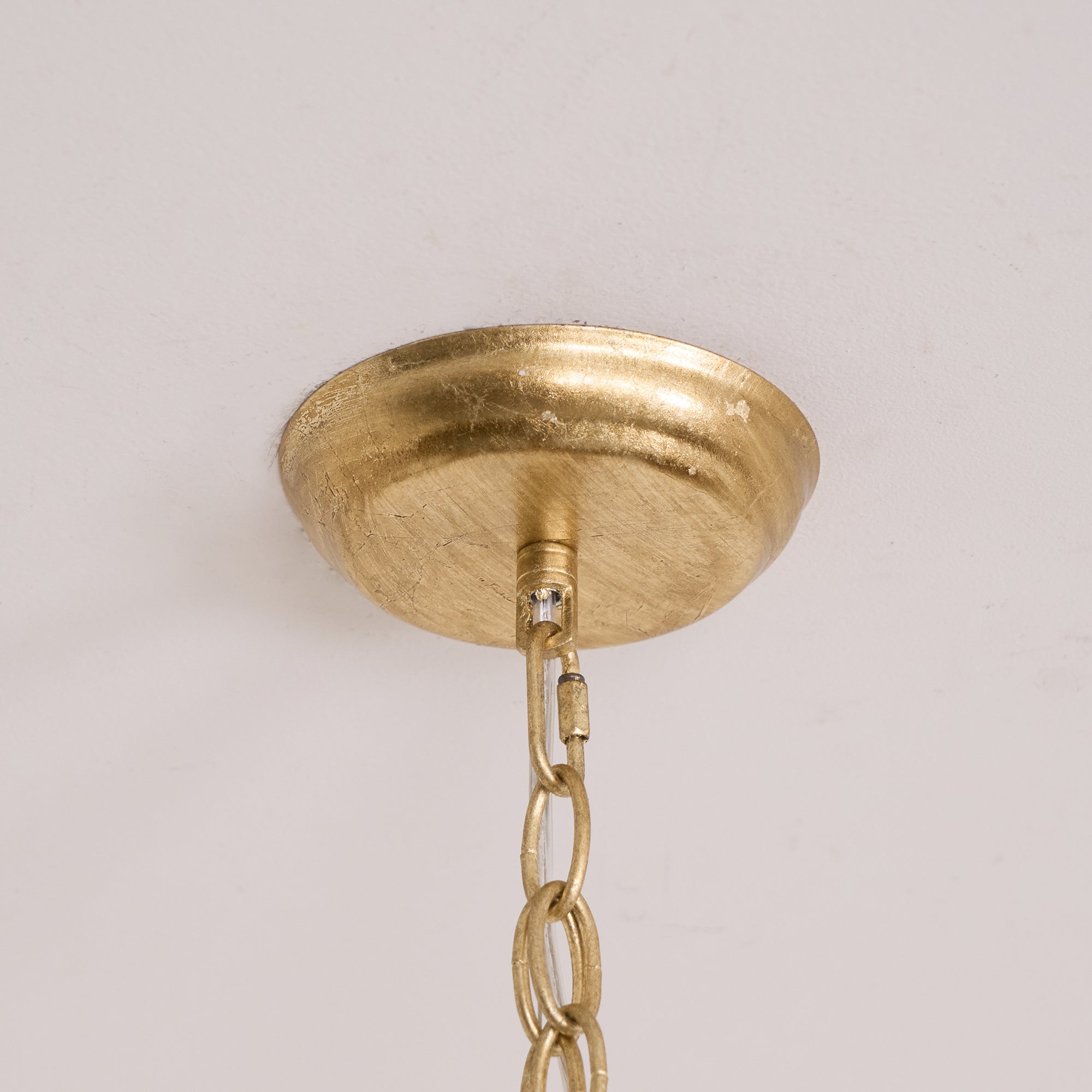 Barocke Laternen-Hängeleuchte mit Vogel- und Blattdetails – Klassische 3-flammige Deckenleuchte in Gold oder Bronze | Restfield